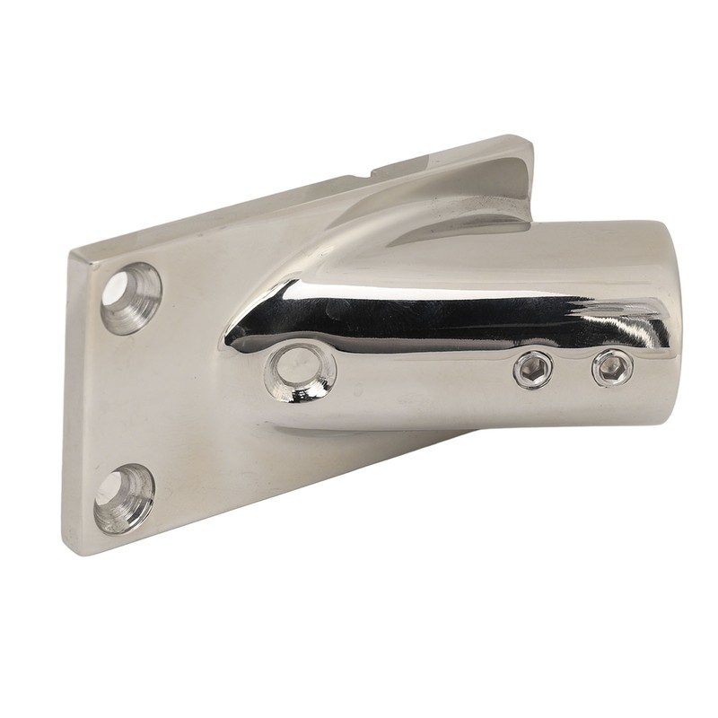 Boat Tube Base Rectangular 316 Stainless Steel Handrail Tube Base