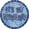 Unique Party 55270 - 6" Glitz Blue Giant Birthday Badge