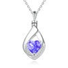 BEILIN Teardrop Urn Necklace for Ashes for Women Sterling Silver