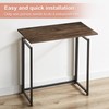 VECELO Folding Desk 31.5 Inch Writing Desk Home Office Sturdy