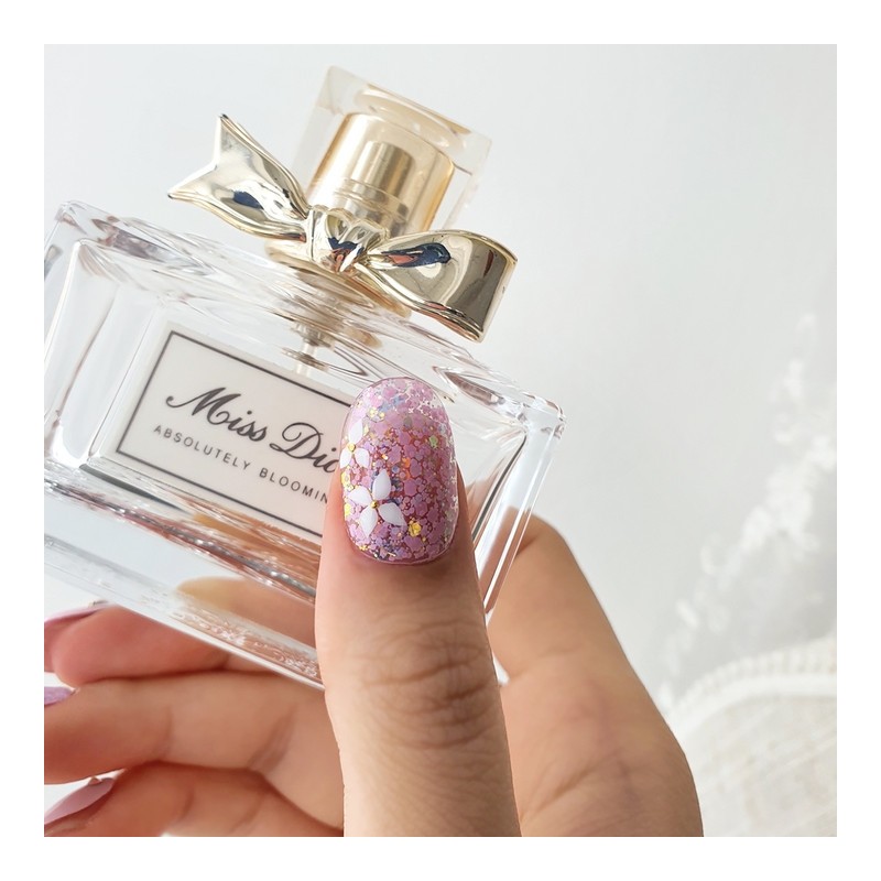 Roman Flower Handmade Nail Tips - Long Square / 로망