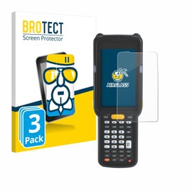 BROTECT Protective Glass for Zebra MC330 (Pack of 3) Protective Film Tempered Glass [Extremely Scratch-Resistant 9H, Anti-Fingerprint, Ultra Transparent]