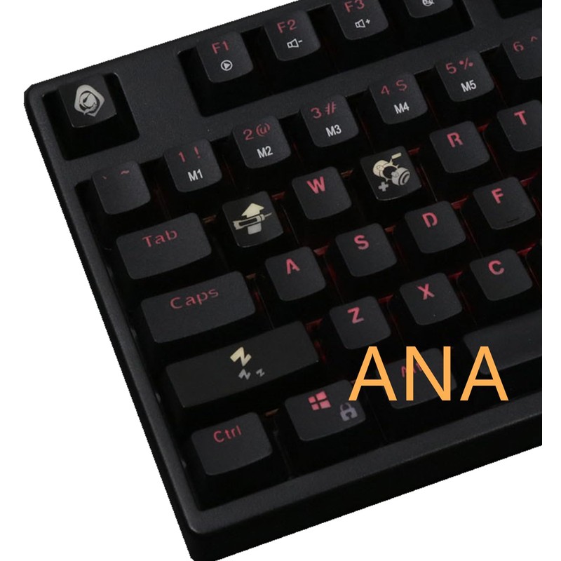 IYTYIR Overwatch Backlit Hero Keycap Set Gaming Keyset Key Cap