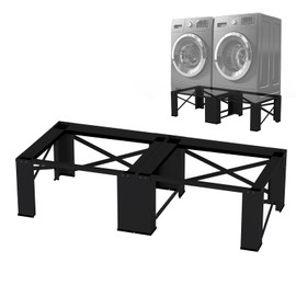 Matalde 2 Pack Washer Dryer Pedestals 29" - Laundry Pedestal for Washer and Dryer Stand, Steel Washing Machine Stand Raiser Set, Compatible with Most 4.8-5.3 cu. ft. Capacity Washer Black