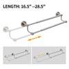 BESy Adjustable 16.5-28.5 Inches Double Bath Towel Bar for Bathroom