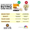 SATVIK Pure Ghee Wicks for Puja Pooja for Home and