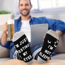 Fathers Day Dad Gifts from Daughter Son, Gifts for Him Boys Boyfriend Husband, Stocking Stuffers for Teens, Funny Gamer Socks