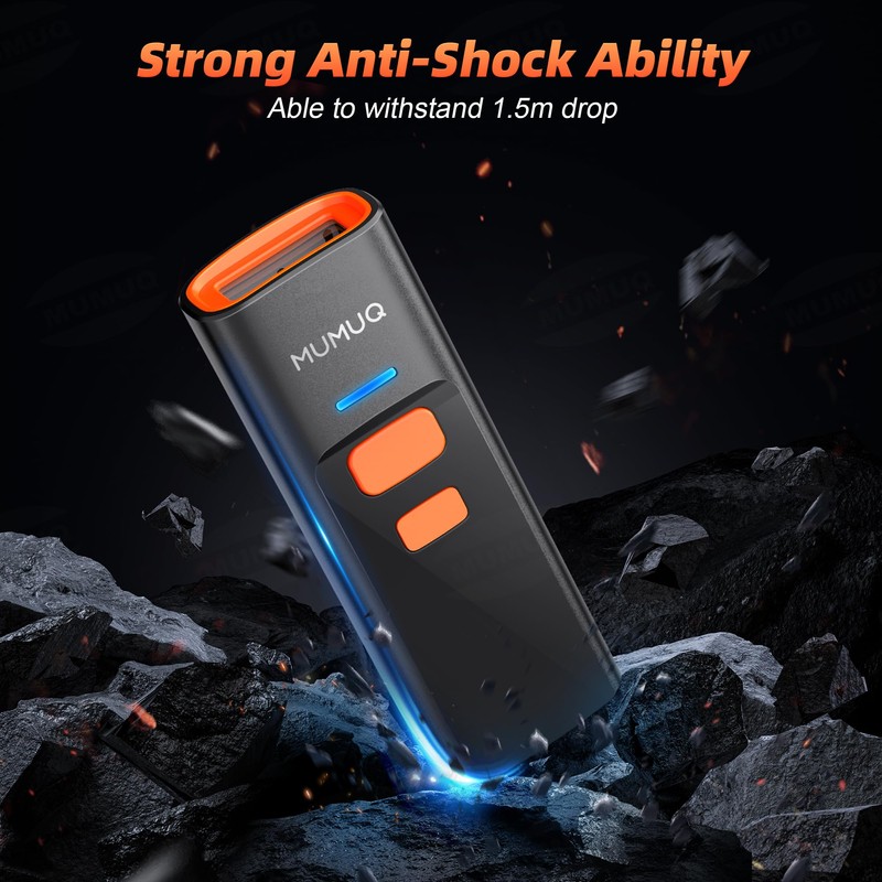 Wireless Barcode Scanner Mini Bluetooth 1D 2D QR Bar Code