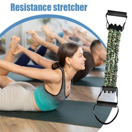 Resistance Bands,Natural Latex 3-Hole Resistance Stretcher | Latex High Elasticity Fitness Equipment Pedal Puller Chest Expander for Muscle Women Men