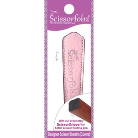 SCISSORFOBZ Fundas Protectoras para Tijeras de Diseño - Para Tijeras Pequeñas de Bordado - Oro Rosa Metálico Rosa - #SS-316