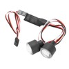 RC Headlights Aluminum Alloy Super Bright Car Headlights for 1/10