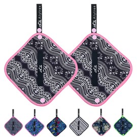 Alytree 2PCS Pee Cloth Silver Infused for Women Hiking, Pee Rag for Female Peeing Outdoor,Camping Reusable Toilet Paper,Hygienic Urination Solution for Travel(White Waves).