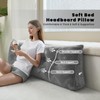 Zelladorra Headboard Pillow for Bed,Triangular Wedge Pillow Headboard Soft Support