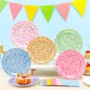 Mimorou 48 Pcs Donut Plates and Napkins Party Supplies Include