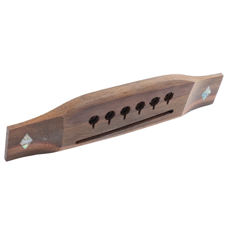 Acoustic Guitar Bridge Rosewood Pre Drilled Precisely Cut Folk Guitar