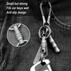 KCFEV Titanium Quick Release Keychain, Detachable Key Chain with Key