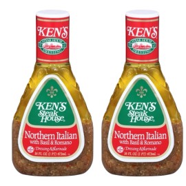 Ken’s Ken's Italian Dressing with Aged Romano Cheese Salad Dressing  2 Pack