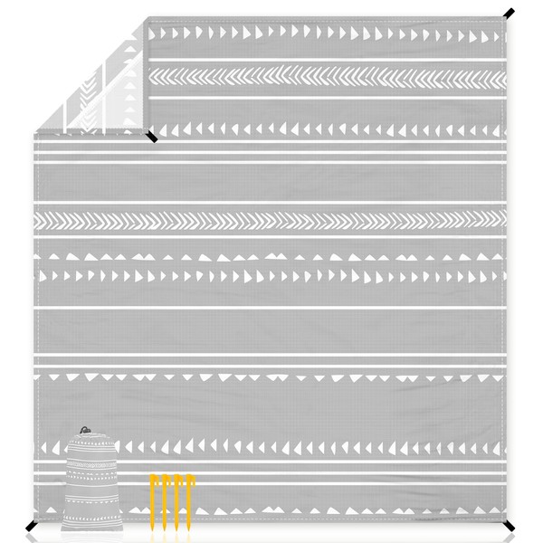 78''×86'' Large Beach Blanket for 4 Adults, Outdoor Beach Mat