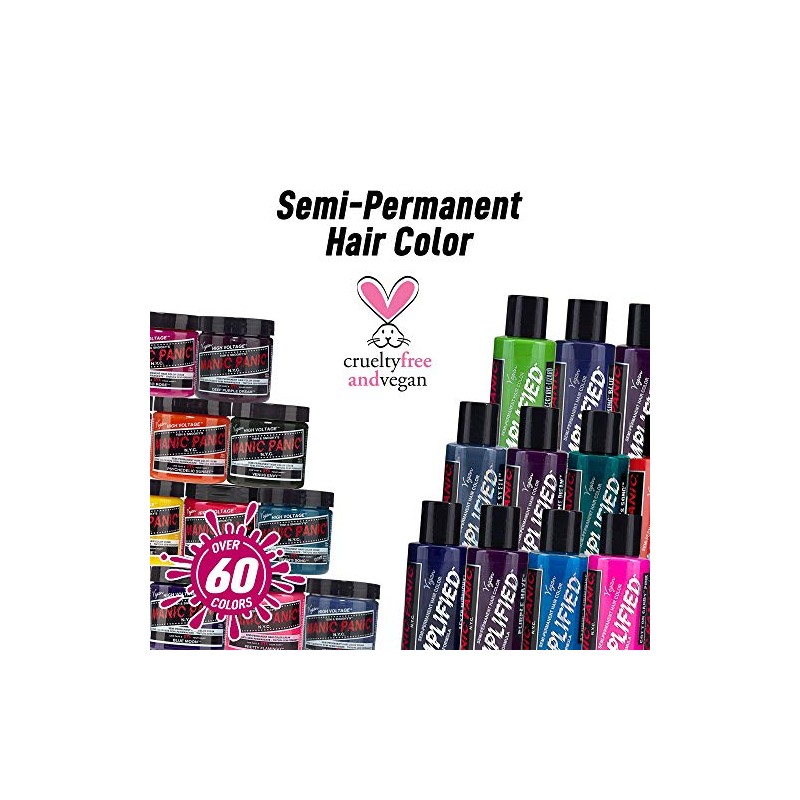 Manic Panic Semi-Permanent Hair Color Cream - Raven 4oz"Pack of