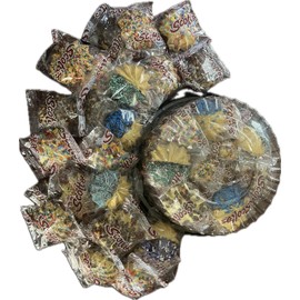 Scottos Cookies Fancy Assorted - 2 LB Platter Individually Wrapped Cookies Variety Pack, Assortment of Vanilla Cookies, Gourmet Spritz Cookies with Rainbow Sprinkles - Birthday Treats, Thank You, Care Package, Holiday, Christmas Gift Baskets Food Dessert