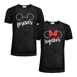 Matching Shirts for Couples His Her Couples Love Shirt Men's Women MM T-Shirts Set Husband Wife T-Shirt Outfits. 38 Women S/Men L Black