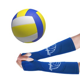 Cleminsta Volleyball Arm Sleeves Arm Protectors Children's Sports Bracelets Forearm Compression Cuff Volleyball Arm Warmers Sleeves Elastic Volleyball Sports Wrist Support, blue