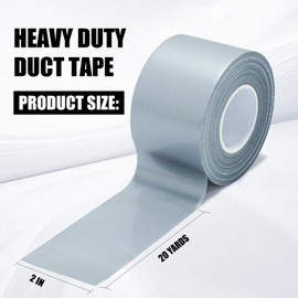 SMTAPESPRO 3 Pack Sliver Duct Tape ， Waterproof Heavy Duty Duct Tape,Strong Adhesive garyTape Bulk for Indoor Outdoor Repairs Tear by Hand, 60 Yards x 2 Inch Total，Bulk Value for Repairs