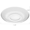 WHJY 6 pcs Clear Glass Plates, 5 inch Glass Plate