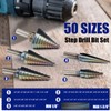 Lichamp Step Drill Bit Set for Metal Sheet Heavy Duty,