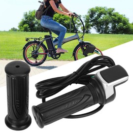 Electric Bicycle, Handlebars, Headsets and Stems Grips Rotating Grip LCD, Screen Power Indicator with Switch Throttle Grip for Electric Bicycles (#1) Electric Bicycles