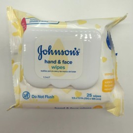 Johnson's Hand & Face Wipes. Hypoallergenic