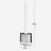 JOYBOS Toilet Brush with H.38cm Base, Nylon (bristles), Plastic (handle),