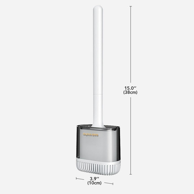 JOYBOS Toilet Brush with H.38cm Base, Nylon (bristles), Plastic (handle),