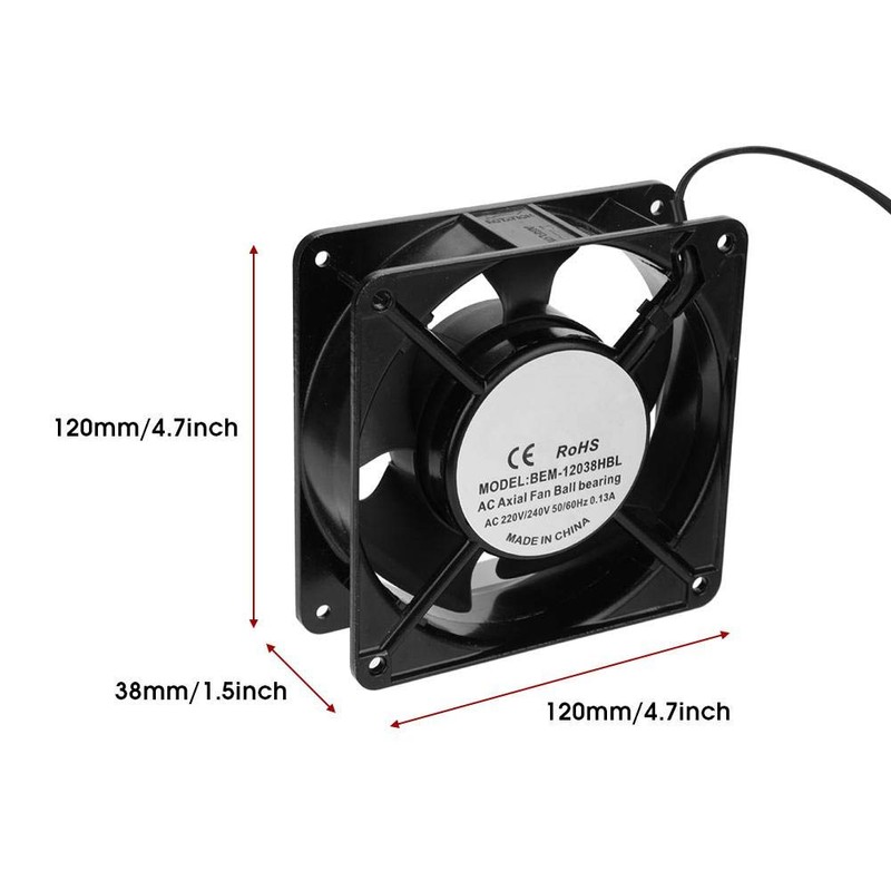 BEM-12038HBL Cooling Fan Heatsink Metal for Welding Machine