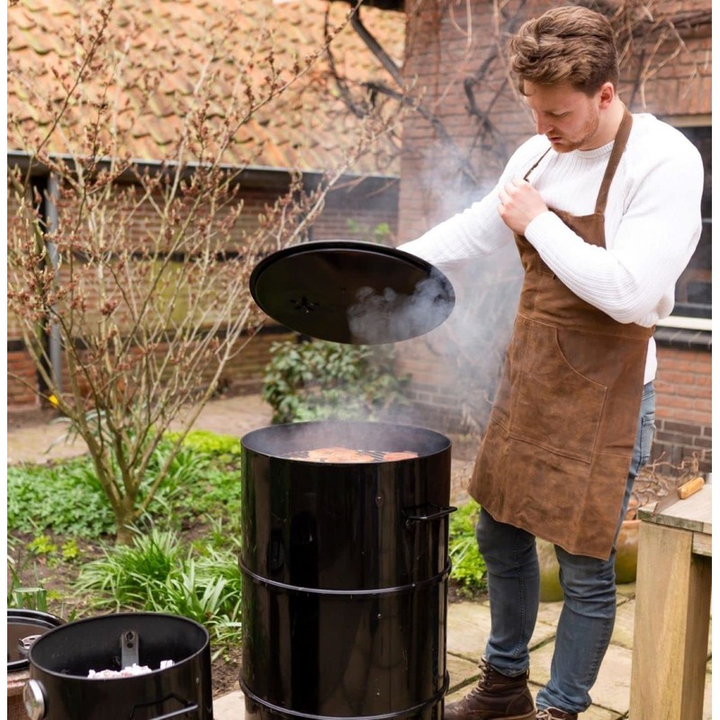 Esschert Design USA FF411 Buffalo Leather BBQ Apron, Brown