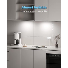 ASOKO HOME Dimmable Wired Under Cabinet Lighting - 3 Pack of 12-Inch Warm White 3000K Linkable USB LED Lights for Kitchen, Desk, Sink, and Workbench