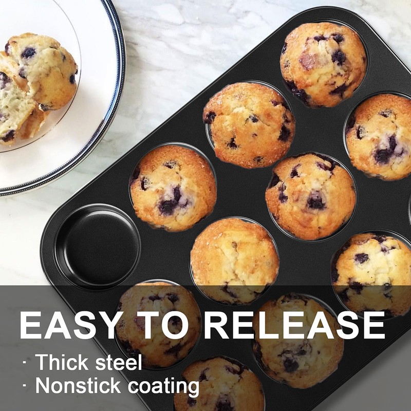 Muffin Top Pan 2 Pack Baking Pans Whoopie Pie Pan,