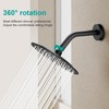 AULEEND All Metal Rain Shower Head - Heavy Duty Stainless