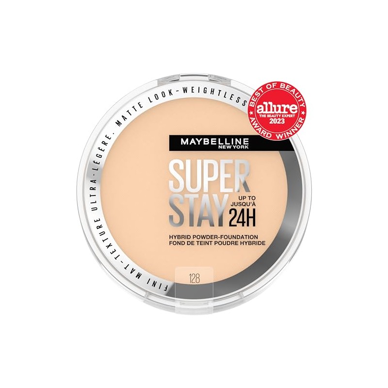 Maybelline Supertay Active Wear base de maquillaje en polvo 128