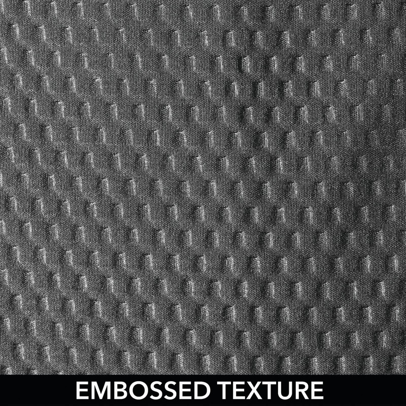 mDesign Luxury Shower Curtain, Waffle Design, Easy Care and Machine