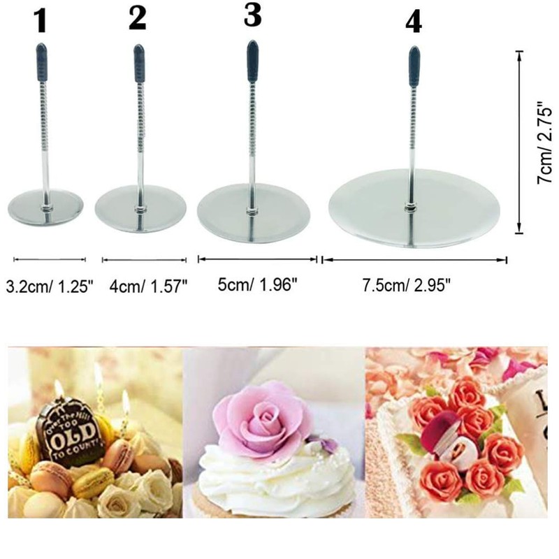Cake Flower Nail & Flower Lifters 6 Pcs/Set, Flower Nails