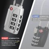 Diyife TSA Luggage Locks, [Upgraded] Pack of 2 4-Digit Security