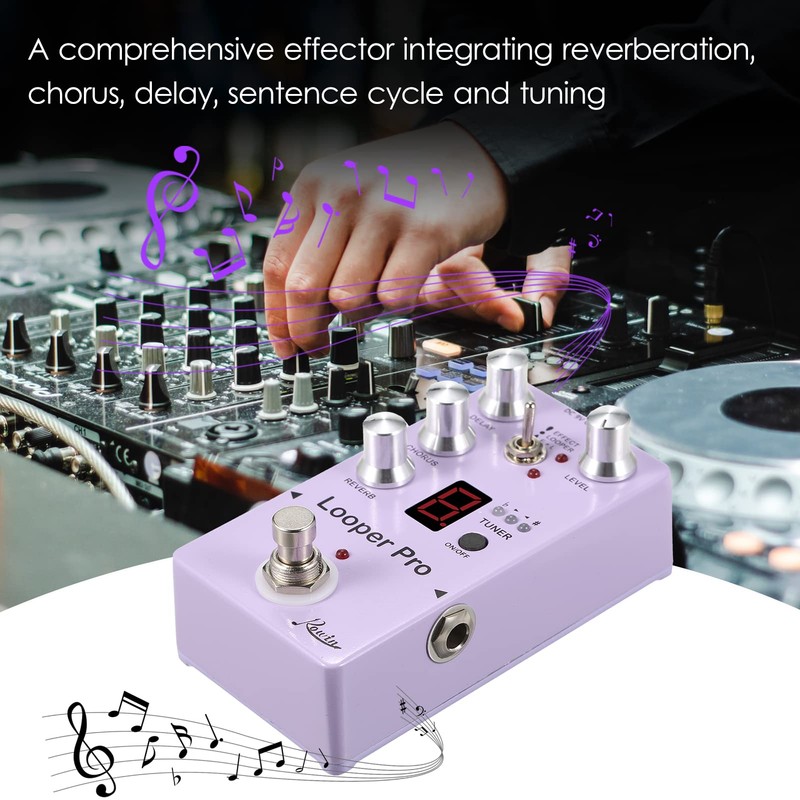 YUEKU RE-05 Loop Guitar Effector Looper Tuner Mini Guitar Looper