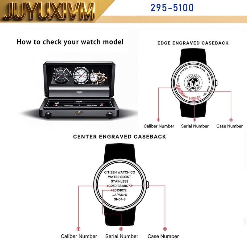 JUYUXIVM 𝗡𝗲𝘄 295-5100 Battery,Compatible with Panasonic Citizen Eco-Drive 295-51 MT621