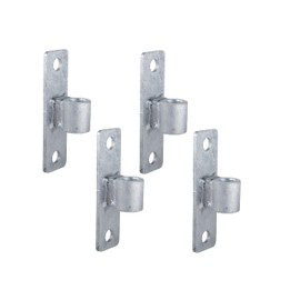 Dailydanny Gate Hinge Wall Mount Gate Hinge for 5/8'' Pin Chain Link Fence Post Hinge (4 Pcs)