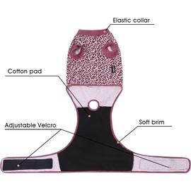 Jiupety Dog Recovery Suit Adjustable, Dog Bodysuit for Abdominal Wound After Surgery, Substitute E-Collar, XL Size, Anti-Licking Surgical Dog Onesies, Pink Leopard.