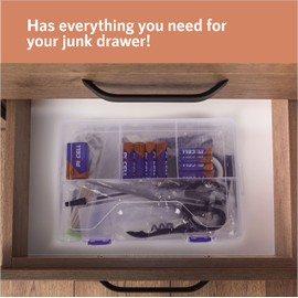 Upper Midland Products Instant Junk Drawer - Funny Housewarming Gifts - 92 Piece Kit - Filled With Home Essentials Must Haves For New Apartments, College Dorm Rooms, and Houses