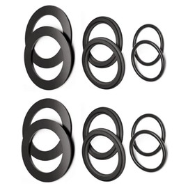 (4+4+4pc) 25076RP Washer and Ring Kit Fits for 1-1/2in Fittings, O-Ring Rubber Washer Fits for Intex Pool Plunger Valves and Intex Replacement Gasket 10745 10262 10255