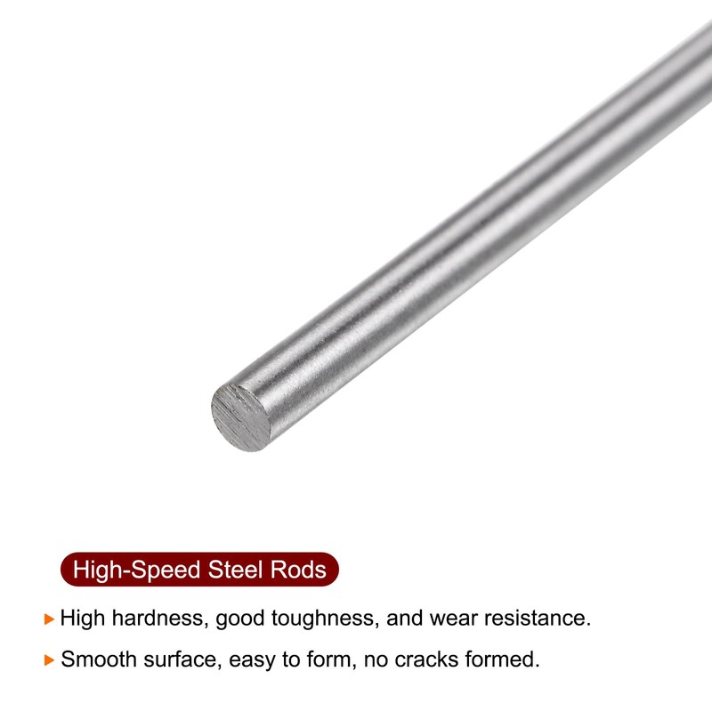 sourcing map 15 Pieces Round Rods 1.9mm x 100mm High