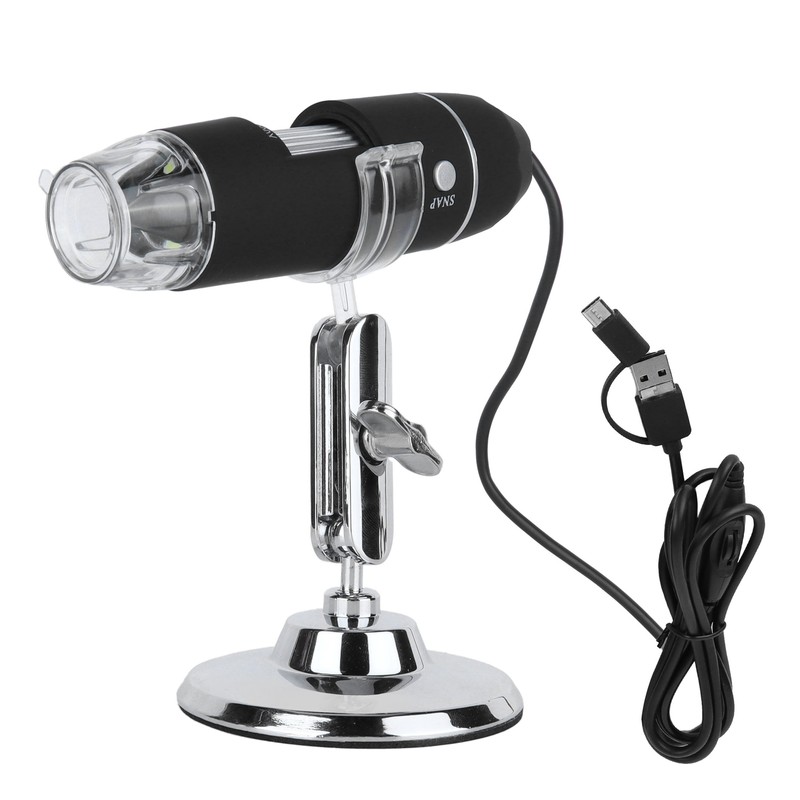 USB Microscope 8LED 1000X 640x480P Microscope with Stand for Android